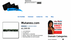 What Mutanex.com website looked like in 2018 (5 years ago)