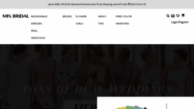 What Mixbridal.com website looked like in 2018 (5 years ago)