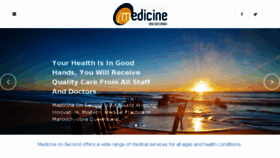 What Medicineonsecond.com.au website looked like in 2018 (5 years ago)