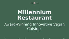 What Millenniumrestaurant.com website looked like in 2018 (5 years ago)