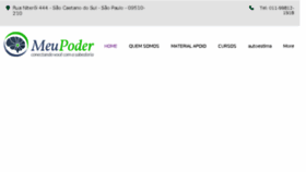 What Meupoder.com.br website looked like in 2018 (5 years ago)