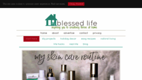 What Myblessedlife.net website looked like in 2018 (5 years ago)