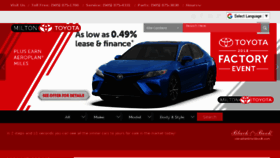 What Miltontoyota.com website looked like in 2018 (5 years ago)