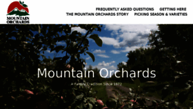 What Mountainorchards.ca website looked like in 2018 (5 years ago)