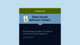 What Momax.de website looked like in 2018 (5 years ago)