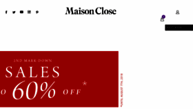 What Maison-close.us website looked like in 2018 (5 years ago)