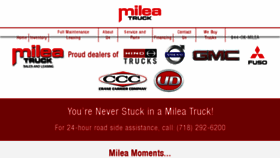 What Mileatruck.com website looked like in 2018 (5 years ago)