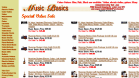 What Musicbasic.com website looked like in 2018 (5 years ago)