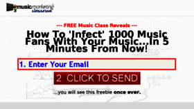 What Musicmarketingclassroom.com website looked like in 2018 (5 years ago)