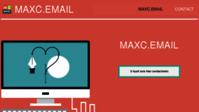 What Maxc.email website looked like in 2018 (5 years ago)