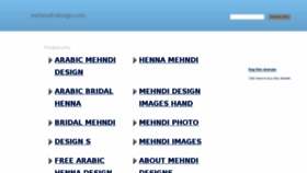 What Mehendi-design.com website looked like in 2018 (5 years ago)