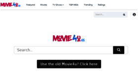 What Movie4u.me website looked like in 2018 (5 years ago)