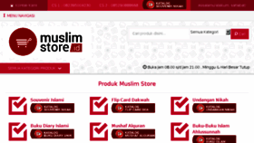 What Muslimstore.id website looked like in 2018 (5 years ago)