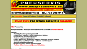 What Mkzpneuservis.cz website looked like in 2018 (5 years ago)