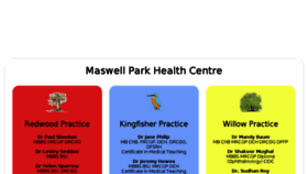 What Maswellparkdoctors.co.uk website looked like in 2018 (5 years ago)