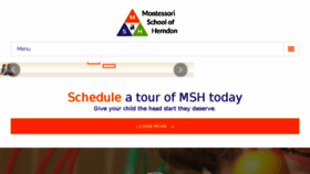What Montessori-va.com website looked like in 2018 (5 years ago)