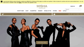 What Mishacollection.com.au website looked like in 2018 (5 years ago)