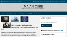 What Maiancube.com website looked like in 2018 (5 years ago)