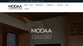 What Modaainc.com website looked like in 2018 (5 years ago)