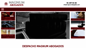 What Magnumabogados.com website looked like in 2018 (5 years ago)