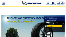 What Michelin.hu website looked like in 2018 (5 years ago)