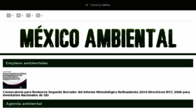 What Mexicoambiental.com.mx website looked like in 2018 (5 years ago)