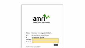What Mail.amriglobal.com website looked like in 2018 (5 years ago)