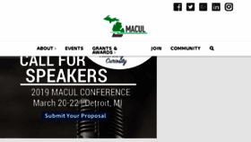 What Macul.org website looked like in 2018 (5 years ago)