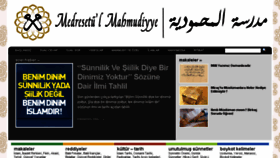 What Medresetulmahmudiyye.com website looked like in 2018 (5 years ago)