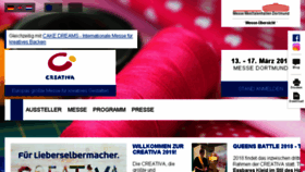 What Messe-creativa.de website looked like in 2018 (5 years ago)