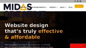 What Midascreative.co.uk website looked like in 2018 (5 years ago)