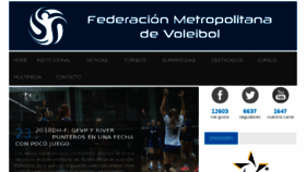 What Metrovoley.org.ar website looked like in 2018 (5 years ago)