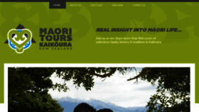 What Maoritours.co.nz website looked like in 2018 (5 years ago)