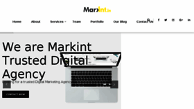 What Markint.in website looked like in 2018 (5 years ago)