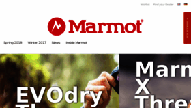 What Marmot.de website looked like in 2018 (5 years ago)