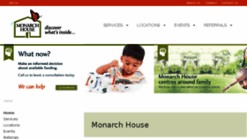 What Monarchhouse.ca website looked like in 2018 (5 years ago)