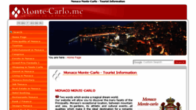 What Monaco-montecarlo.com website looked like in 2018 (5 years ago)