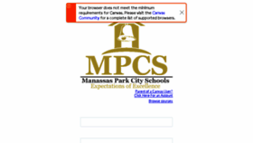 What Mpcs.instructure.com website looked like in 2018 (5 years ago)