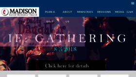 What Madisonumc.org website looked like in 2018 (5 years ago)