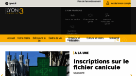 What Mairie3.lyon.fr website looked like in 2018 (5 years ago)