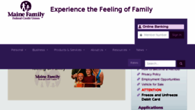 What Mainefamilyfcu.com website looked like in 2018 (5 years ago)