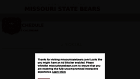 What Missouristatebears.com website looked like in 2018 (5 years ago)
