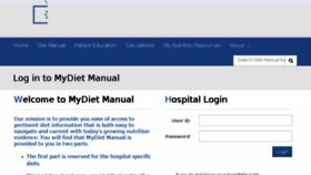 What Mydietmanual.com website looked like in 2018 (5 years ago)