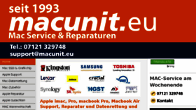 What Macunit.eu website looked like in 2018 (5 years ago)