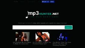 What Mp3hunter.net website looked like in 2018 (5 years ago)