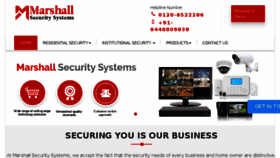 What Marshallsecuritysystems.com website looked like in 2018 (5 years ago)
