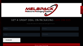What Melbpack.com.au website looked like in 2018 (5 years ago)