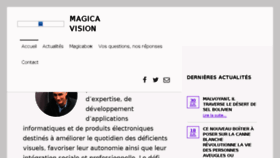 What Magicavision.fr website looked like in 2018 (6 years ago)