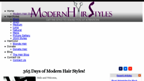 What Modern-hair-styles.com website looked like in 2018 (5 years ago)