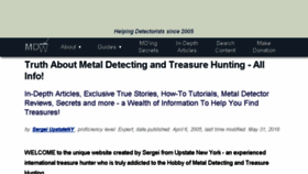 What Metaldetectingworld.com website looked like in 2018 (5 years ago)